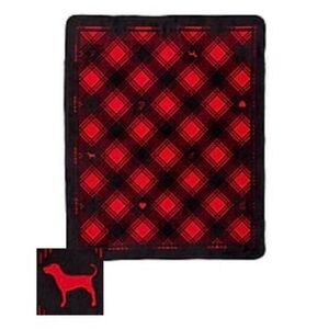 Victoria’s Secret PINK Red and Black Plaid Blanket